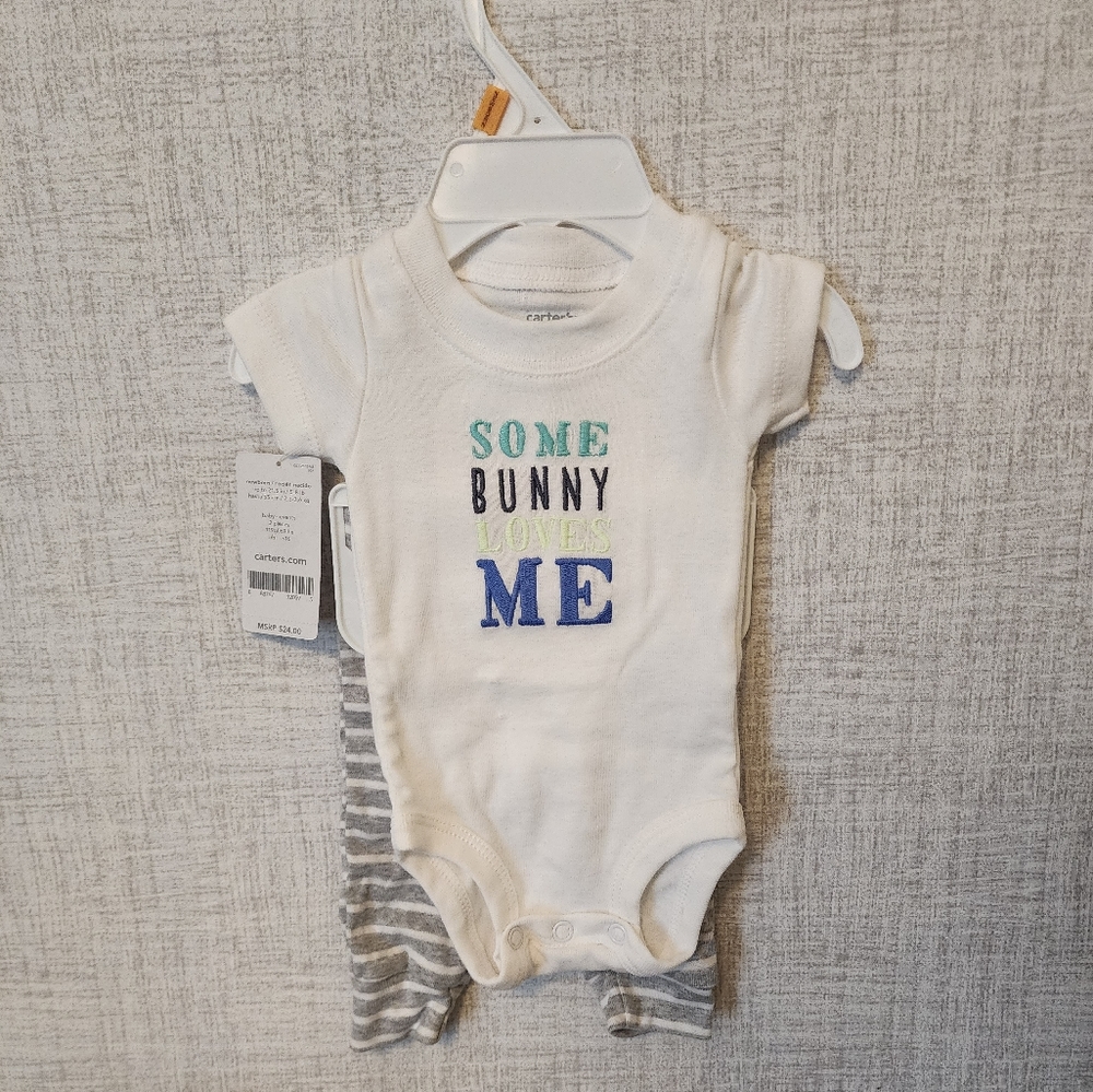 NWT Onesie "some bunny loves me" outfit